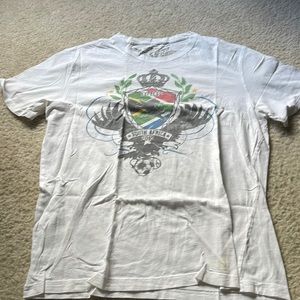 Express World Cup South Africa men cotton tee shirt white